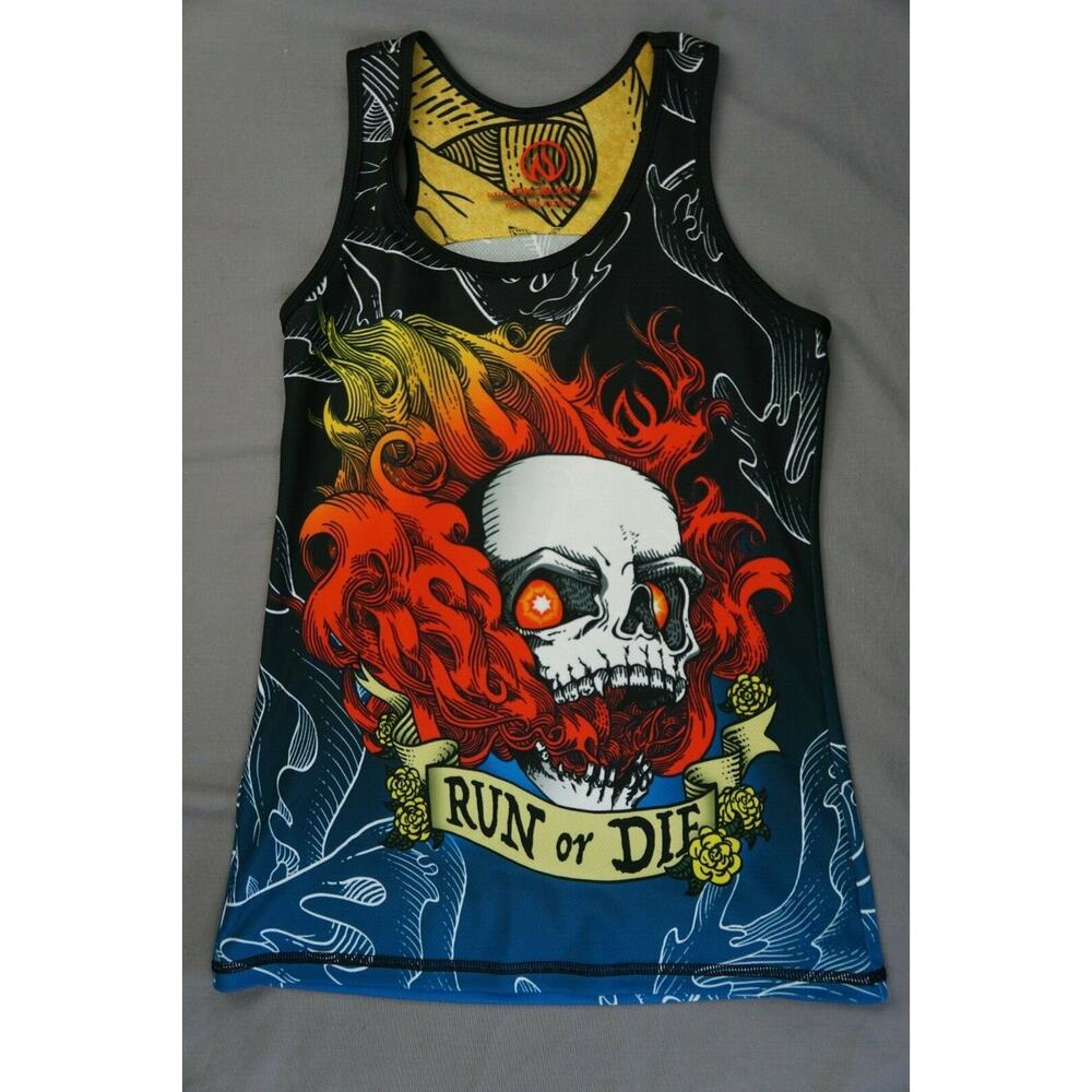 INKnBURN Run Or Die Tank Top Women's Size XXS